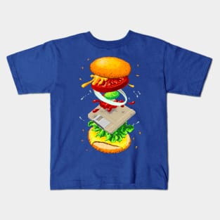 Four-Byte Burger, Transparent Background Kids T-Shirt